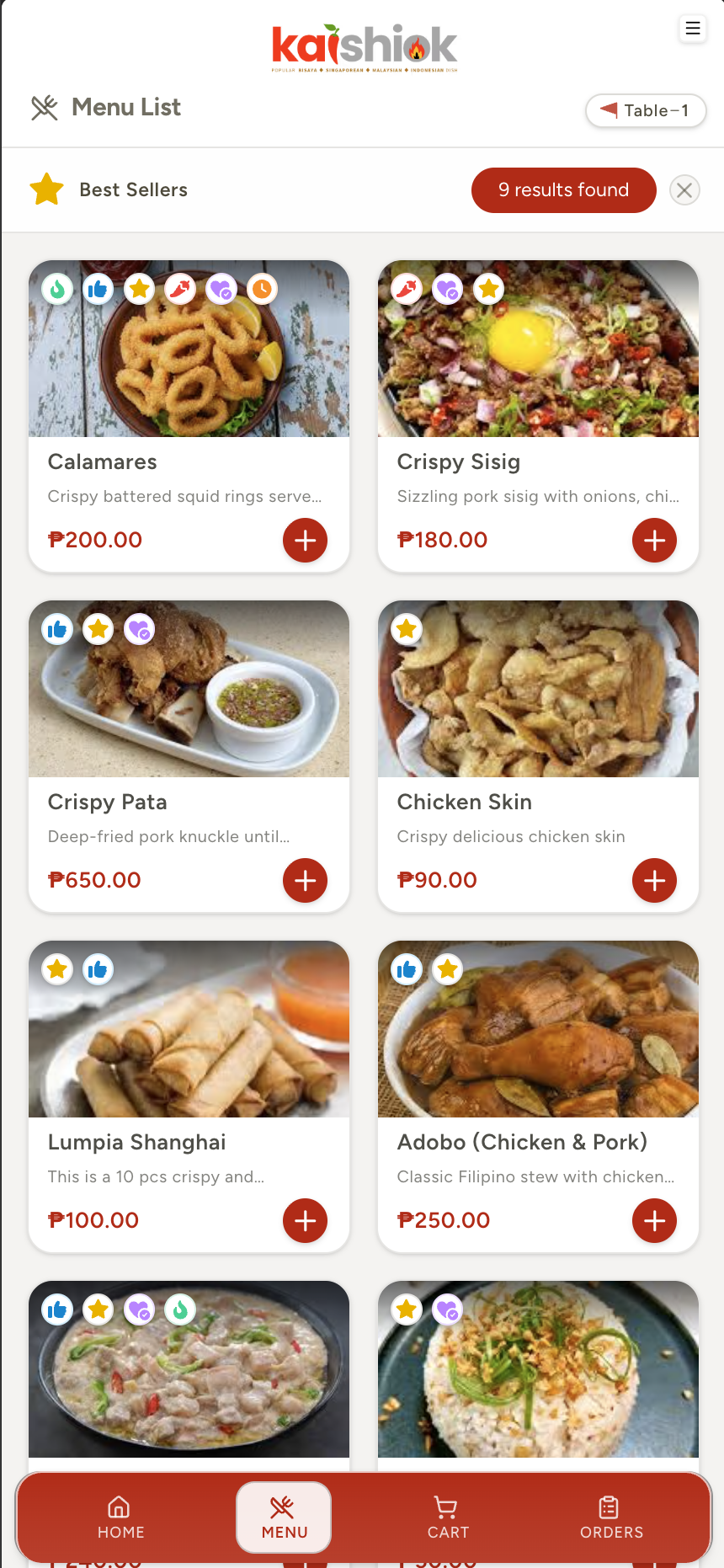 Customer app on phone